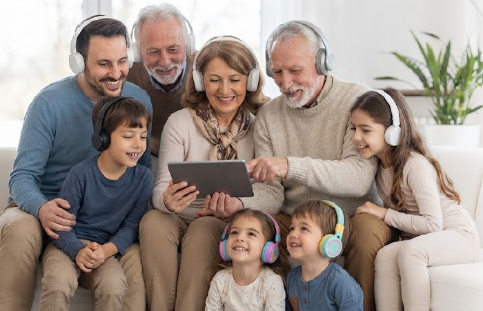 Diferentes generaciones compartiendo