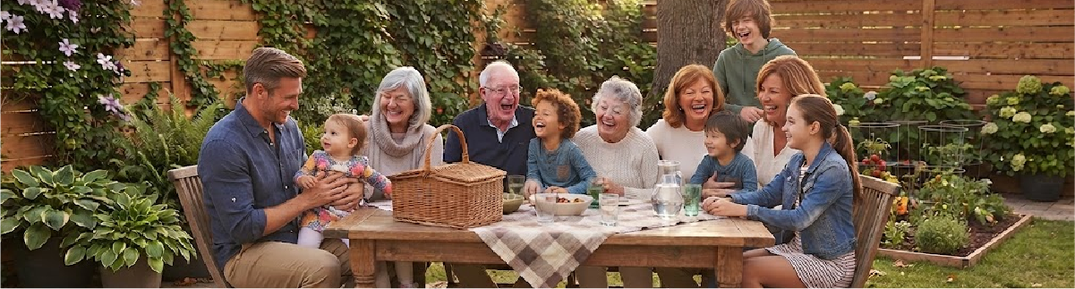 Diferentes generaciones compartiendo juntas